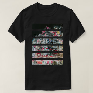 Camiseta Paisagem urbana do Japão Cyberpunk