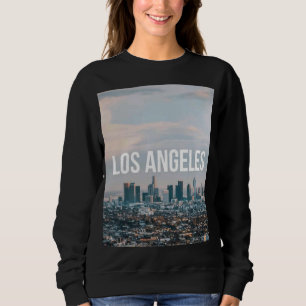 Camiseta Paisagem Urbana Retro de Los Angeles Estética de V