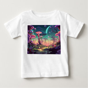 Camiseta Paisagens fantásticas e coloridas
