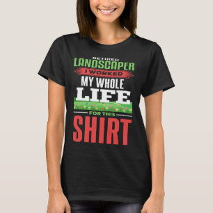 Camiseta Paisagismo Retiremen Aposentado Paisagismo