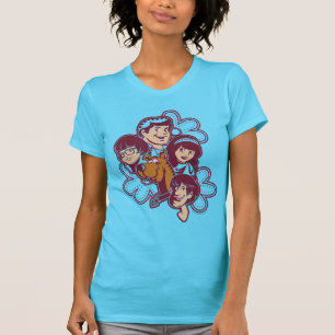 Camiseta Paisely Flower Scooby-Doo e a gangue