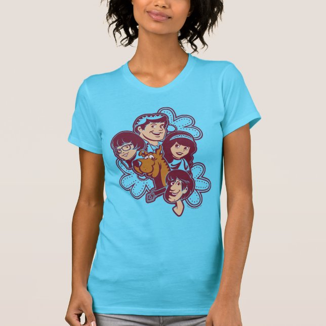 Camiseta Paisely Flower Scooby-Doo e a gangue (Frente)