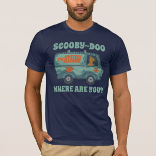 Camiseta Paisely Scooby-Doo que conduz a máquina do