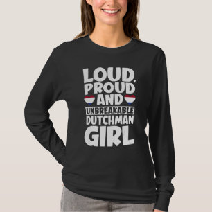 Camiseta Países Baixos Bandeira Orgulhosa Pessoas Holandesa