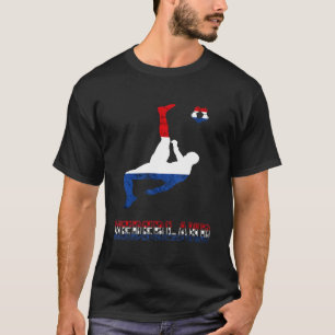 Camiseta Países Baixos Jogador de Futebol Holandês Bandeira