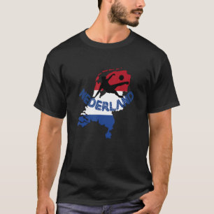 Camiseta Países Baixos Map Nederland Flag Football Scisso