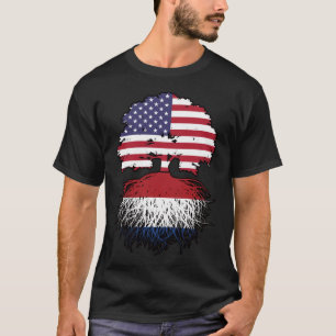 Camiseta Países Baixos Países Baixos Americanos EUA Estados