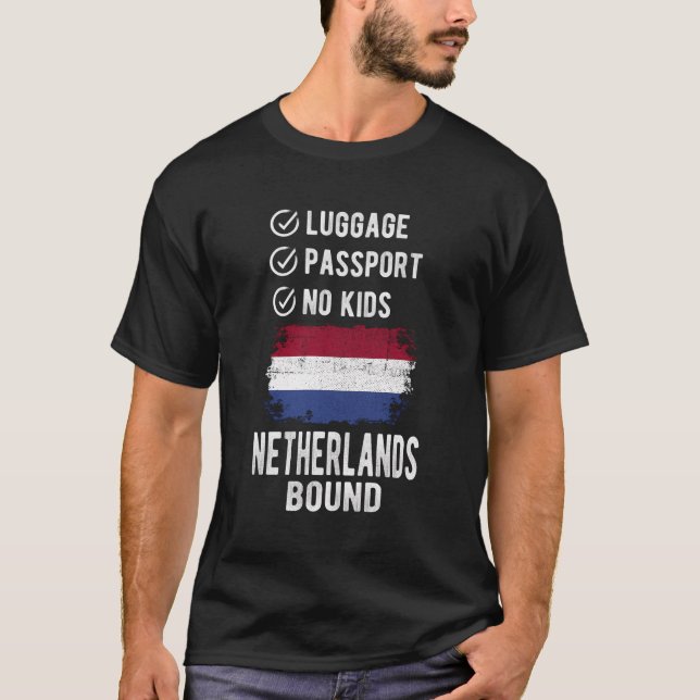 Camiseta Países Baixos Viagem de Souvenir Vacinação Holande (Frente)