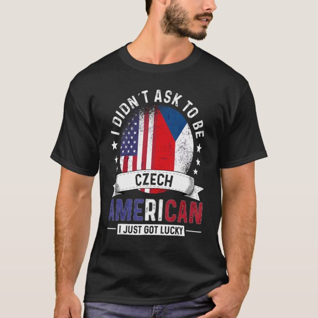 Camiseta Países Checos Americanos Sinalizam País do Orgulho (Frente)