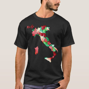 Camiseta Países de Aquarela - Itália