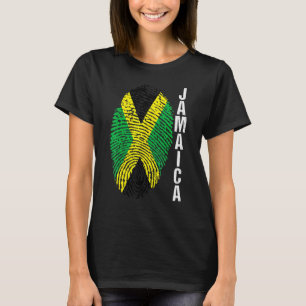 Camiseta Países Jamaica Sinalizam Capa gráfica impressa dig