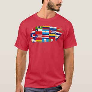 Camiseta Países latinos Sinalizam Patrimônio Hispânico Mês