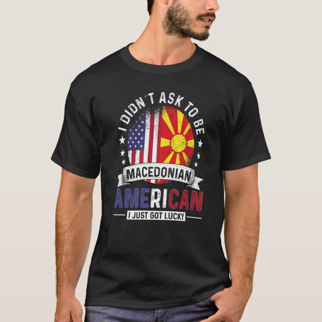 Camiseta Países macedônios do Orgulho macedônio (Frente)