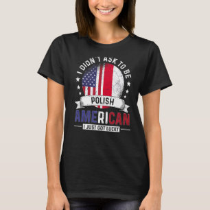 Camiseta Países Poloneses Americanos Sinalizam País do Orgu
