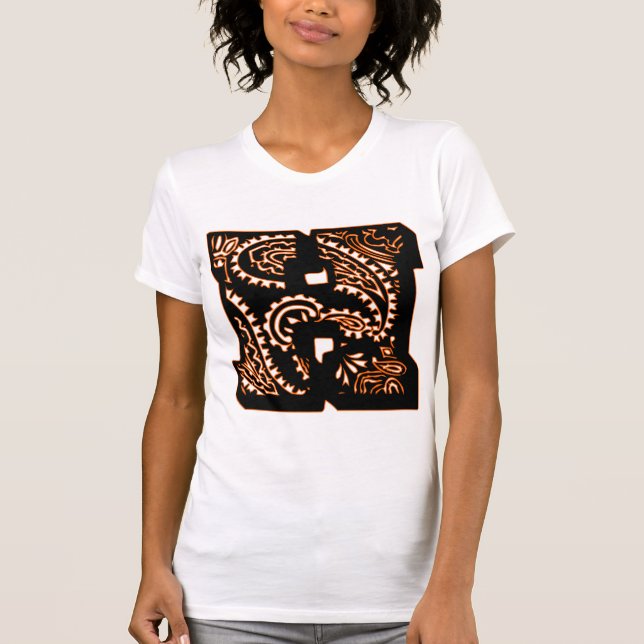 Camiseta Paisley Monograma - H (Frente)