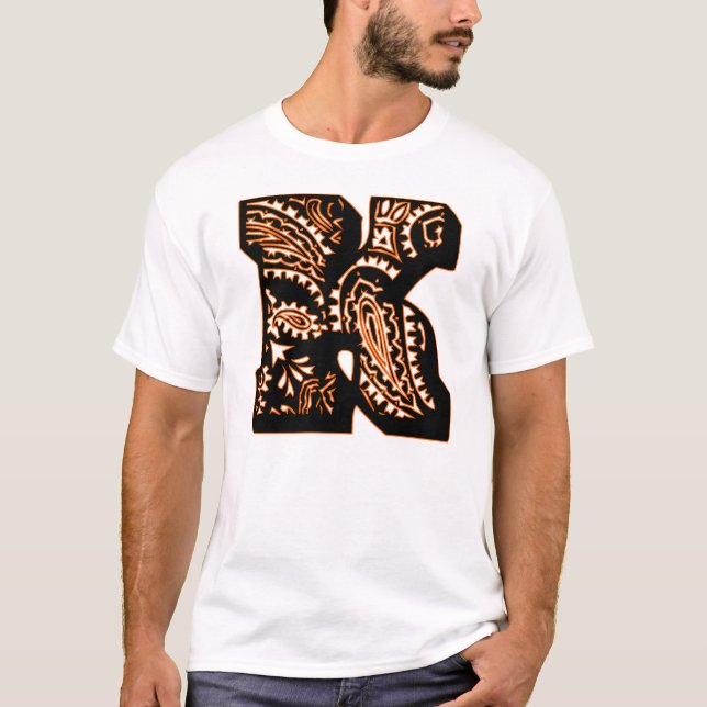 Camiseta Paisley Monograma - K (Frente)