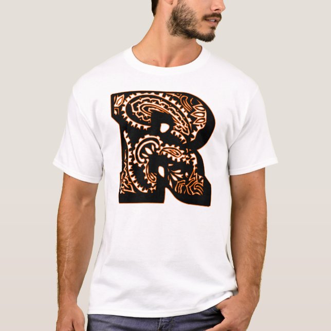 Camiseta Paisley Monograma - R (Frente)