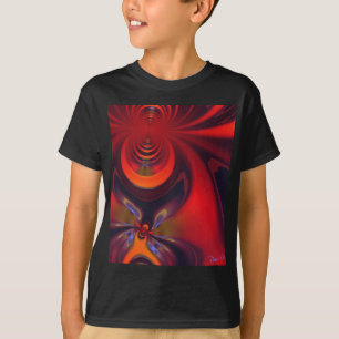 Camiseta Paixão alaranjada e Dourado da deusa ambarina -