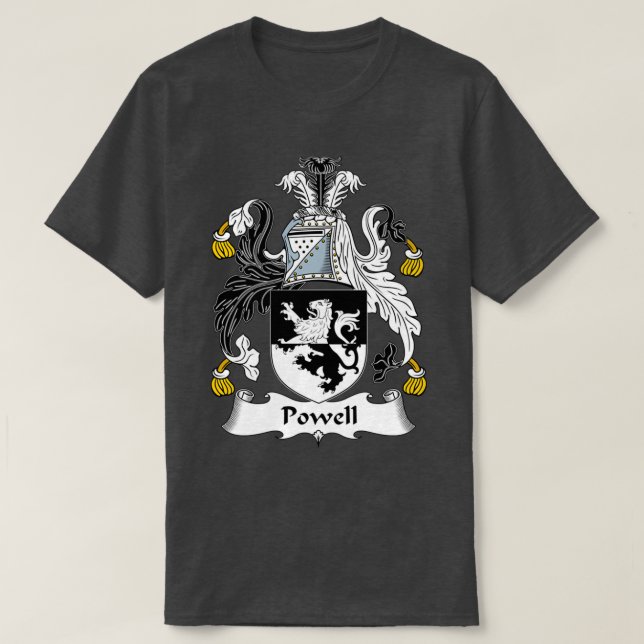 Camiseta Paixão da Família Powell Casaco de Braços (Frente do Design)