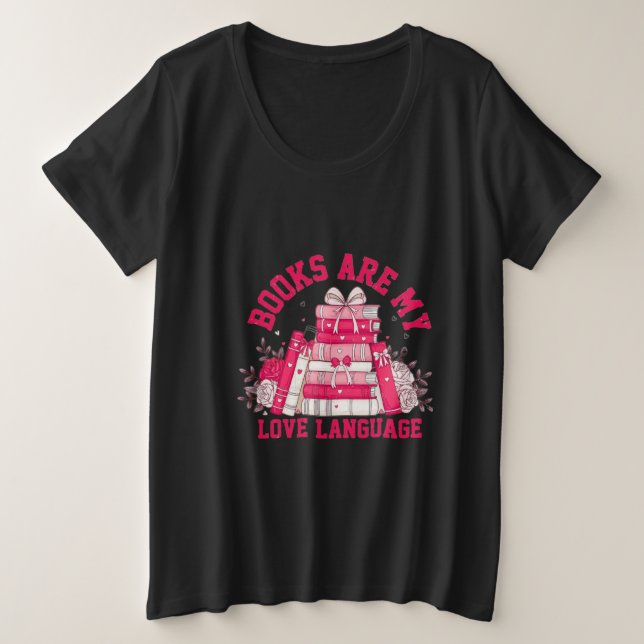 Camiseta Paixão de Book Lover (Frente do Design)