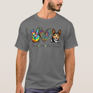 Camiseta Paixão de Paz Rato Terrier Engraçado Tie Tye Dog