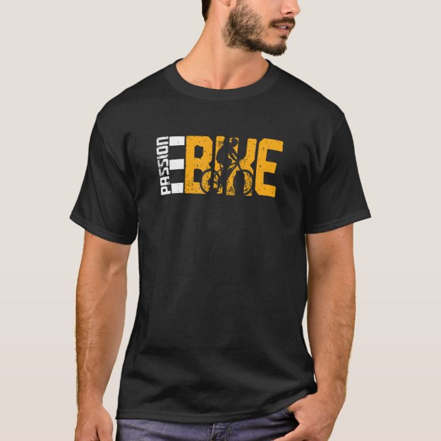 Camiseta Paixão E Bateria Elétrica De Bicicleta E (Frente)