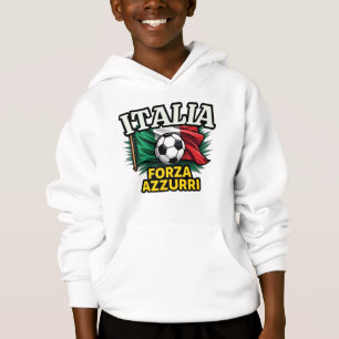 Camiseta Paixão italiana de futebol - Bandeira Forza Azzurr