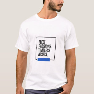 Camiseta PAIXÕES FUGIDiAS. ATIVOS ATEMPORAIS. - Investidor
