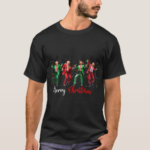 Camiseta Paja Dança Trump Engraçada Papai Noel Natal Feliz