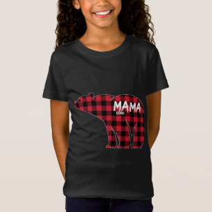 Camiseta Paja de Natal da Família de Combinação de Xadrezes