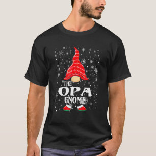 Camiseta Paja de Natal do Grupo Familiar do Opa Gnome Match