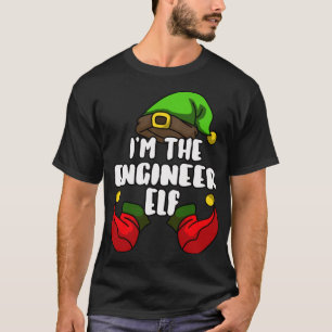Camiseta Pajam da Festa de Natal Familiar do engenheiro Elf
