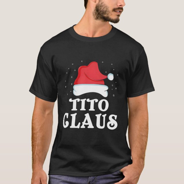 Camiseta Pajama da família Tito Claus (Frente)