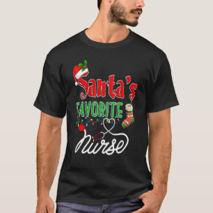 Camiseta Pajama de Natal da Enfermeira Favorita do Papai No