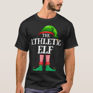 Camiseta Pajama de Natal da Família Atletic Elf Matching