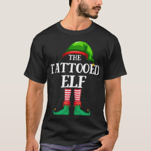 Camiseta Pajama de Natal da Família Coincando Elf Tatuado