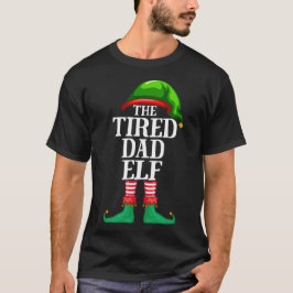 Camiseta Pajama de Natal da Família de Pais Cansados