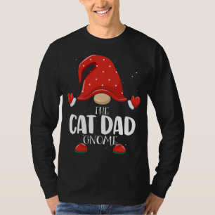Camiseta Pajama de Natal da Família Gnome do Pai Cat