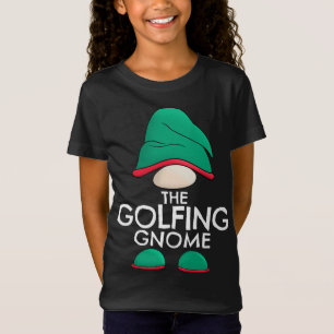 Camiseta Pajama de Natal da Família Golfing Gnomo