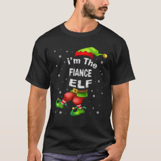 Camiseta Pajama de Natal do Grupo Familiar Fiance Elf Match