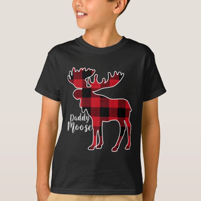 Camiseta Pajama Familiar de Combate à Xadrez Vermelha de Mo (Frente)
