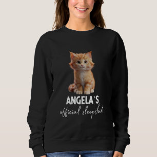 Camiseta Pajama Gato Oficial Da ANGELA