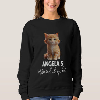 Camiseta Pajama Gato Oficial Da ANGELA