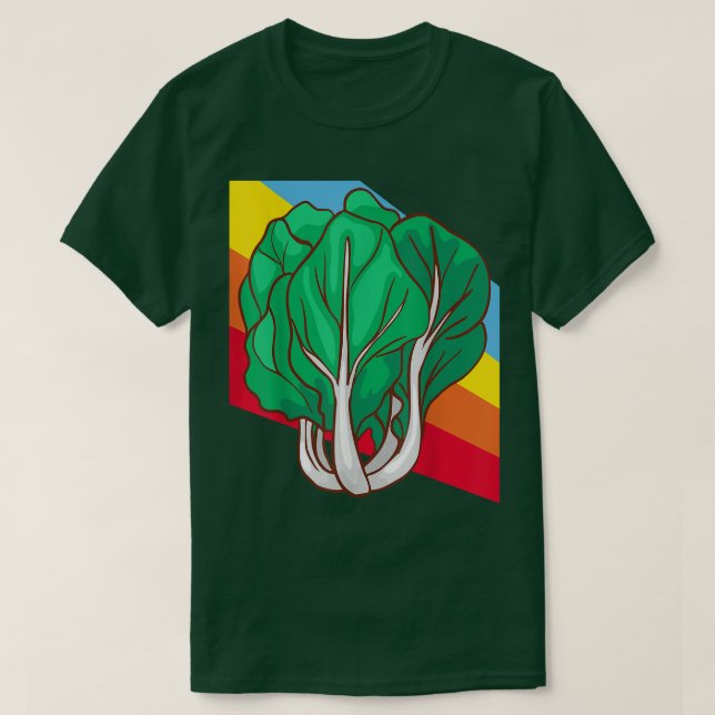 Camiseta Pak Choi Vegetables Comida Vegan Vegetarian (Frente do Design)