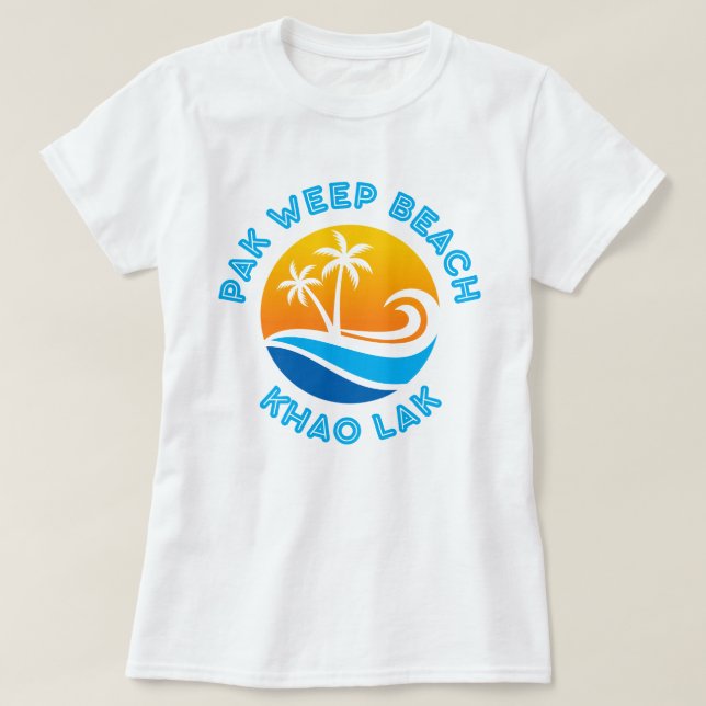 CAMISETA PAK WEEP BEACH-KHAO LAK (Frente do Design)