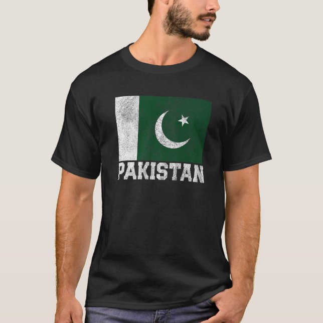 Camiseta Pakistan Flag Pride Roots Country Family Nation Na (Frente)