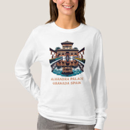 Camiseta Palácio Alhambra Granada Espanha