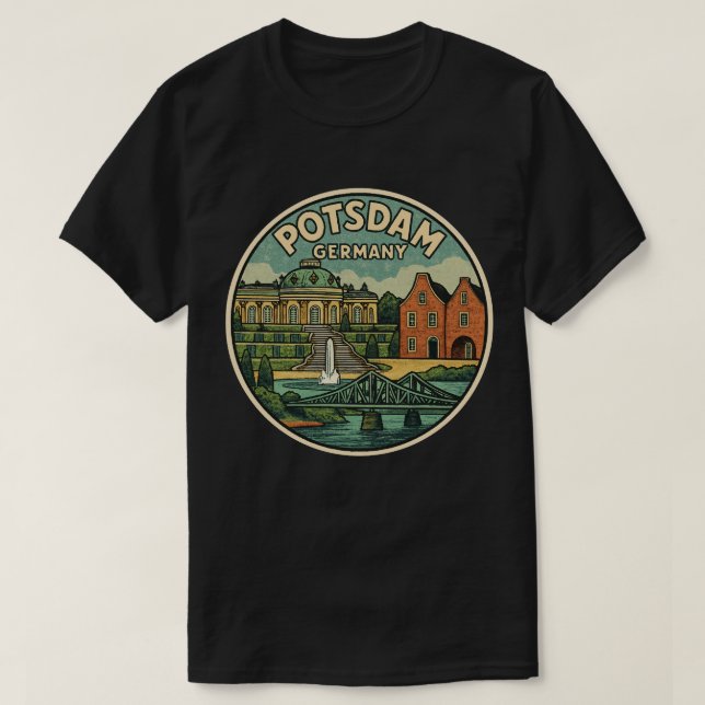 Camiseta Palácio de Arte de Potsdam Alemanha (Frente do Design)