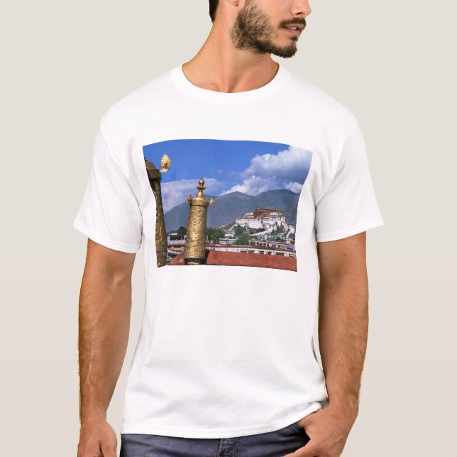 Camiseta Palácio de Potala em Lhasa, Tibete retirado de (Frente)