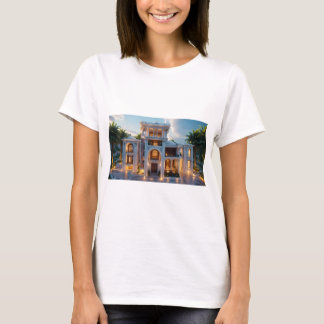 Camiseta Palácio de Sonhos Neo-Clássicos | AI-Reimaginado